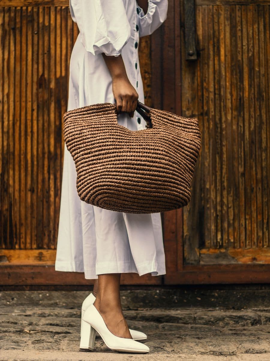 Bolso de rafia Lúa